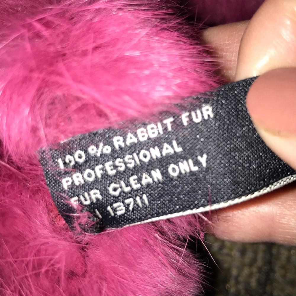 Rabbit Fur Scarf - Picture 6 of 6